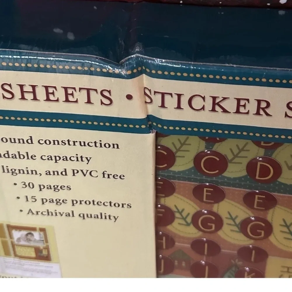 Paper Boutique Deluxe Scrapbook Leather Album Pattern Sheets Stickers 300 Pc New